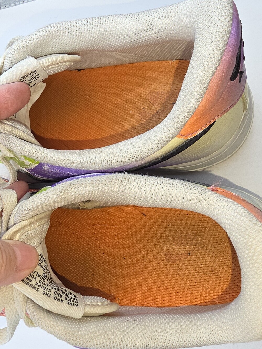 Nike Women's 10 Air Force 1 Low Multi-Color Gradient - Picture 7 of 8